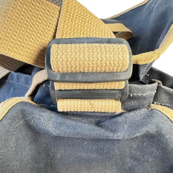 Vintage DomKE Rugged Professional Camera Bag  Navy Canvas Tan Strap MultiPocket - Picture 4 of 9